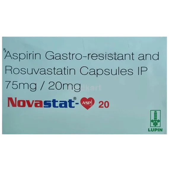 novastat asp 20mg tablet 10's